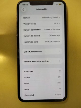 iPhone 11 Pro Max 64GB Oro/Plata