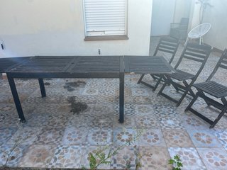 Set 3 Sedie Pieghevoli in Legno per Esterno x tavolo