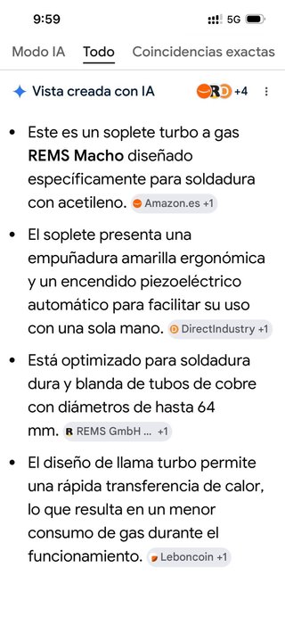 Soplete Turbo a Gas REMS Macho