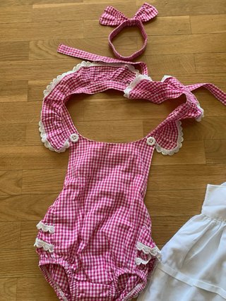 Vestido y peto bebé 24 meses