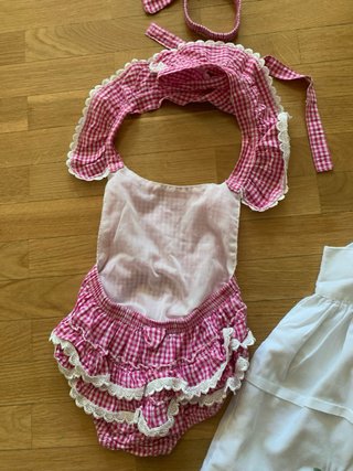 Vestido y peto bebé 24 meses