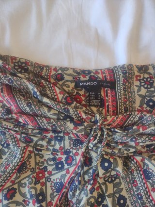 Top palabra de honor estampado floral talla M