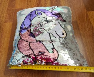 Lote cojines reversibles Frozen y unicornio