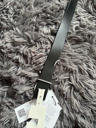 Cinturón Calvin Klein CK Hebilla Plateada Nuevo