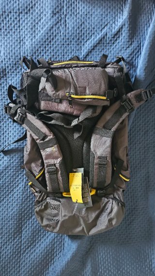 Zaino nero e grigio 50 Litri