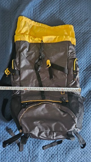 Zaino nero e grigio 50 Litri