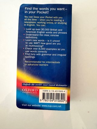 Oxford Learner's Pocket Dictionary
