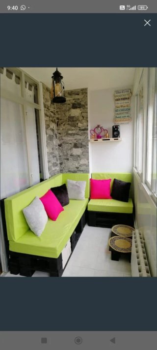 Sofá Chillout Palets Hecho a Mano