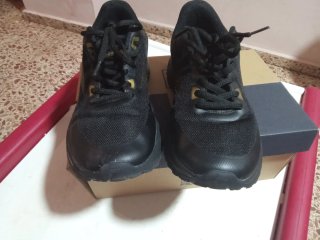 Zapatillas Fila Negras y Doradas