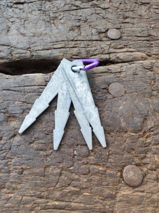 5 Piezas Escalada Mosquetón Morado