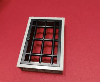 LEGO Puerta de Cárcel Gris y Negra
