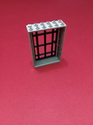 LEGO Puerta de Cárcel Gris y Negra