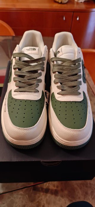 Nike Air Force 1 The North Face Verde/Blanco