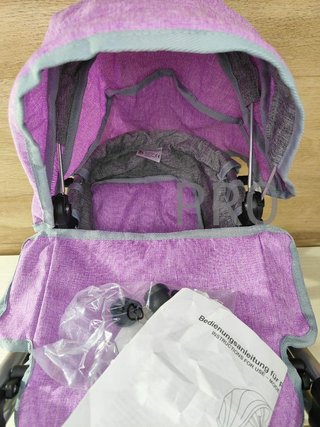 Bayer Chic 2000 Lilli 550-69 - Passeggino per bambole per le madri più giovani, Colore Viola
