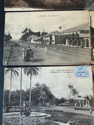 Set di cartoline postali africane centenarie del 1920