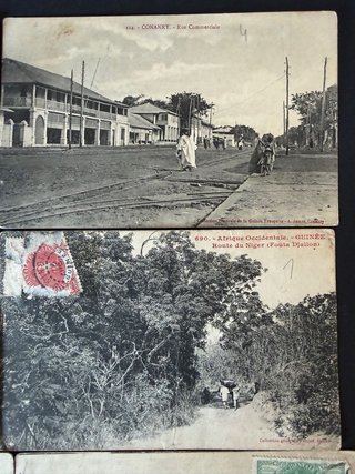 Set di cartoline postali africane centenarie del 1920