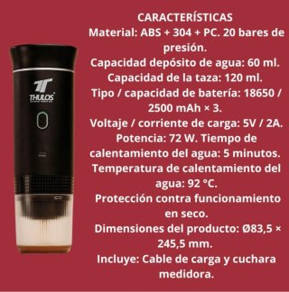 Cafetera Portátil Eléctrica