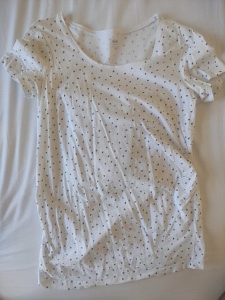 2 Camisetas Premamá H&M Manga Corta Talla M