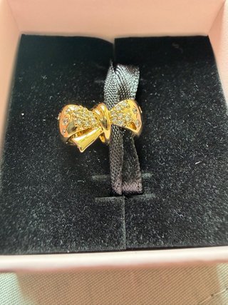 Charm Pandora Sparkling Bow Oro NUOVO