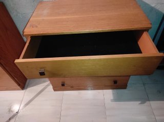 Mueble Cajonera de madera 4 cajones. 75x75x45
