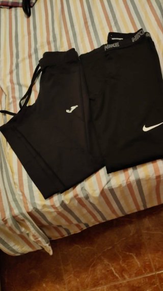 Lote 2 leggings Joma y Nike Talla XS/S Negros