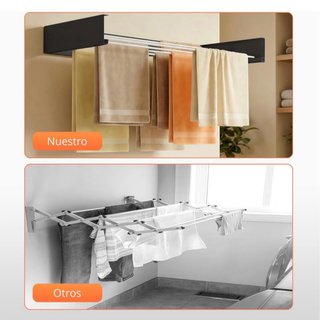 Tendedero Plegable Negro 80cm