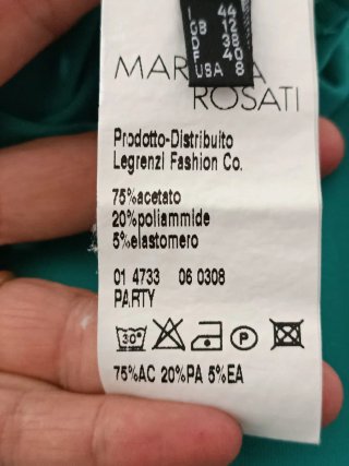 Abito Turchese con Dettagli Collo
