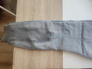 Pantalón hípica Euro-Star gris y turquesa