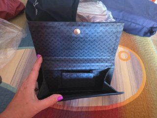 Bolso de fiesta negro con pedrería
