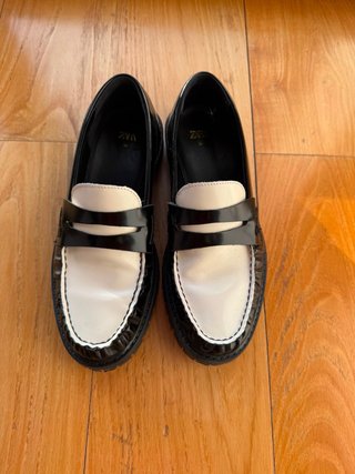 Mocasines Zara Bicolor Mujer Talla 38