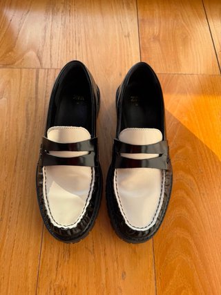 Mocasines Zara Bicolor Mujer Talla 38