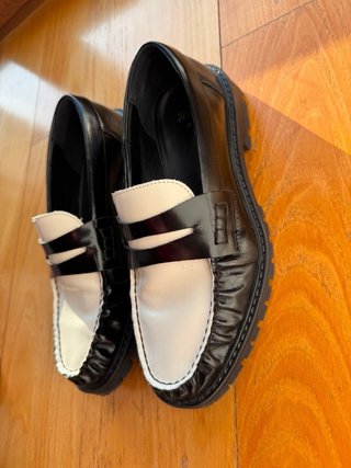 Mocasines Zara Bicolor Mujer Talla 38