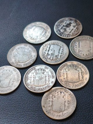 Monedas Peseta Plata
