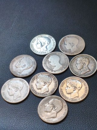 Monedas Peseta Plata