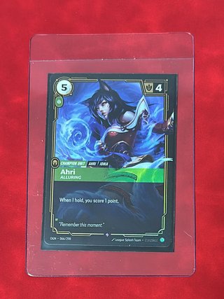 Carta de juego Ahri, Alluring - League of Legends