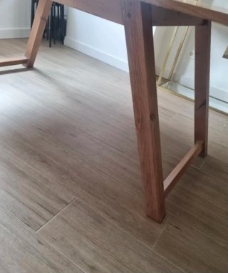Mesa de comedor de madera 2 metros