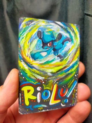 Carta Riolu pintada a mano