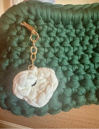 Pochette fatta a mano verde