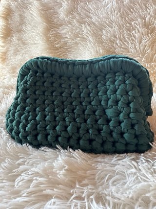 Pochette fatta a mano verde