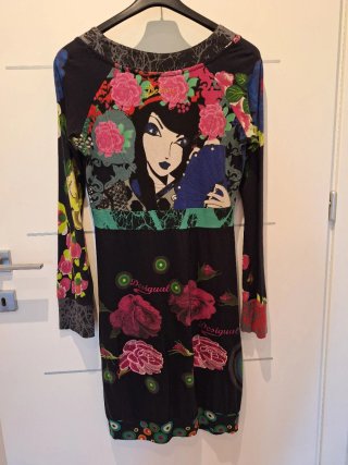 Abito Desigual Multicolor Nero
