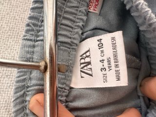 Pantalones largos lino niño 3-4 (dan talla)