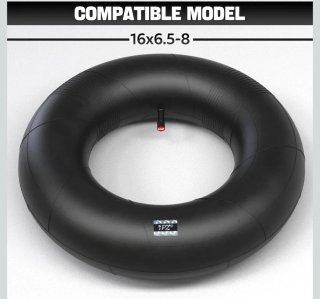 2 Cámaras de Aire 16-650x8 Válvula Recta