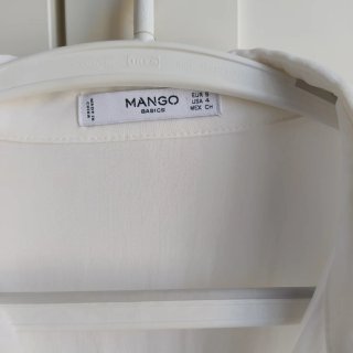 Camisa blanca Mango manga larga