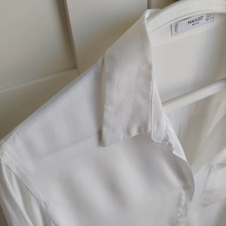 Camisa blanca Mango manga larga