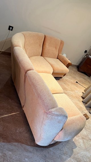Sofá rinconera 5 plazas beige