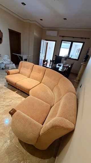 Sofá rinconera 5 plazas beige