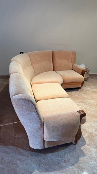 Sofá rinconera 5 plazas beige