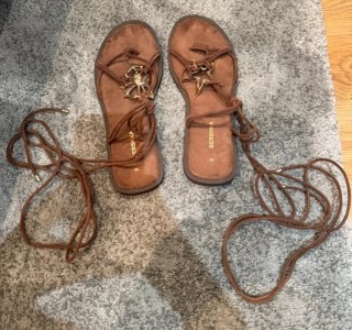 Sandalias Bershka Marrones Talla 39
