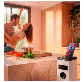 Torre Sonido Bluetooth NGS Blanca