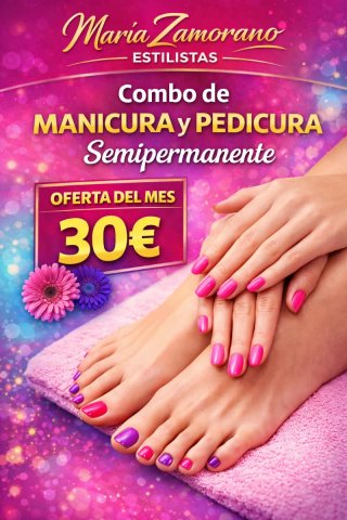 Promocion Manicura y Pedicura Express Semipermane!